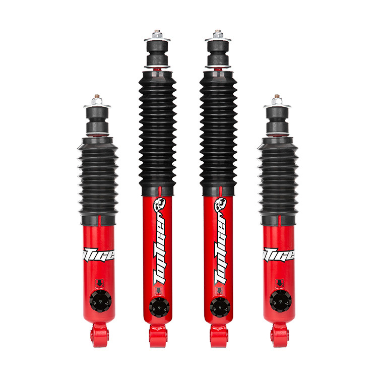 Amortiguadores de choque ajustables de Off Road del gas del nitrógeno para el tubo del gemelo de Mitsubishi Pajero V43